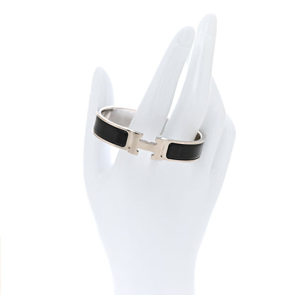 Hermes Enamel Narrow Clic Clac H Bracelet PM Black 2 of 5