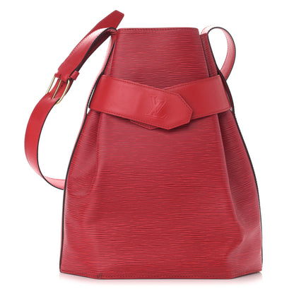 Louis Vuitton Epi Sac D'Epaule GM Castillan Red 3 of 11