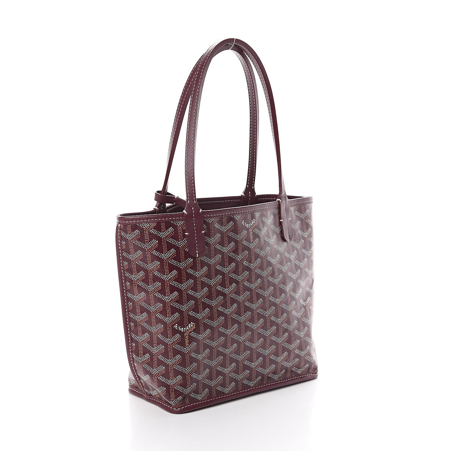 Goyard Goyardine Reversible Mini Anjou Burgundy 2 of 9