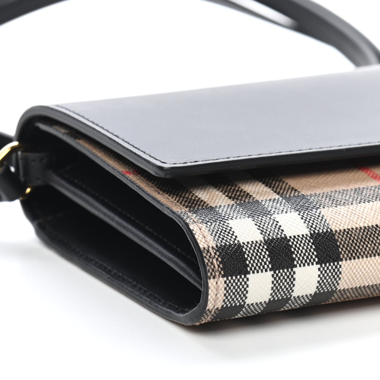 Burberry Calfskin Vintage Check With Detachable Strap Archive Beige Black 7 of 8