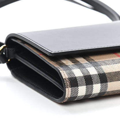 Burberry Calfskin Vintage Check With Detachable Strap Archive Beige Black 7 of 8