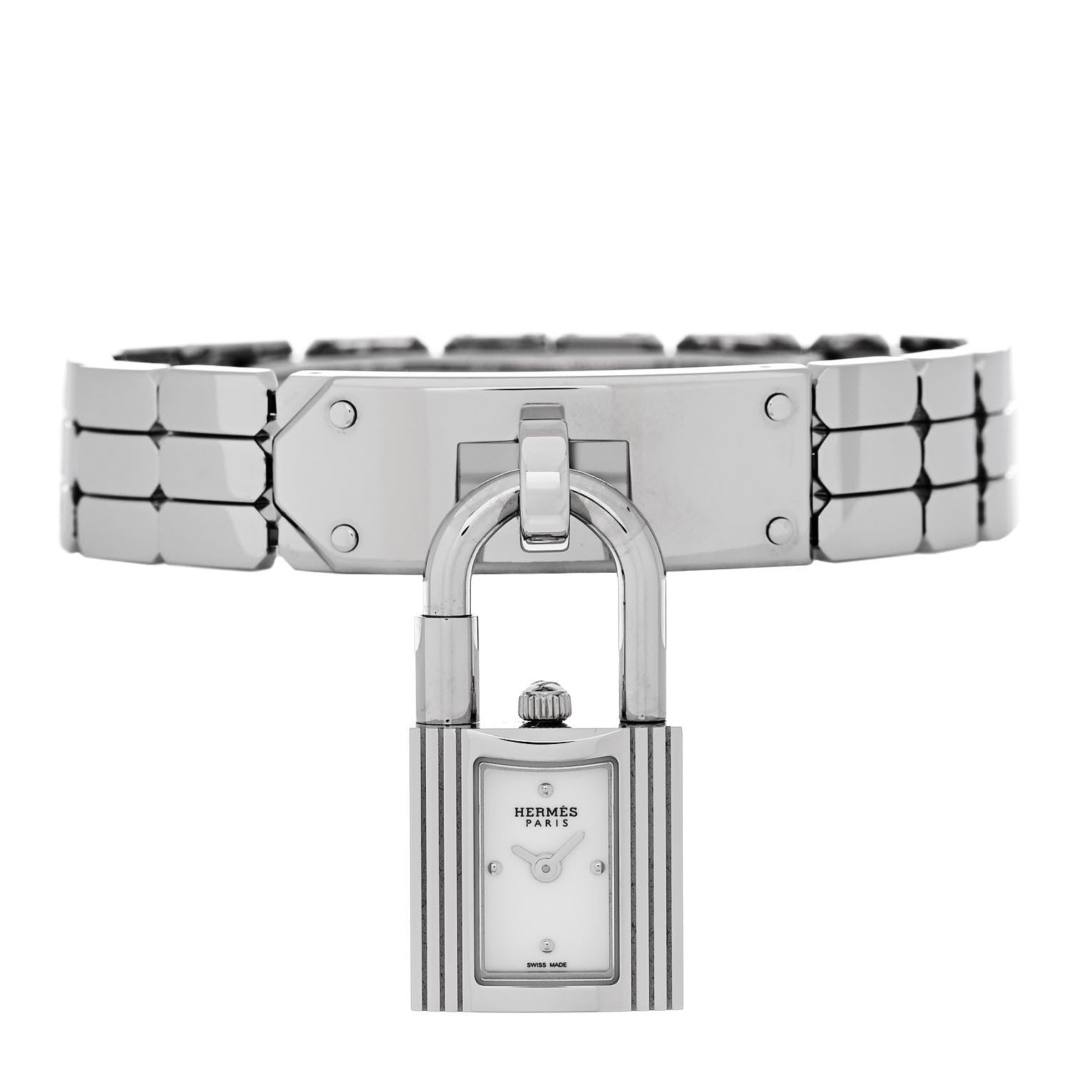 Hermes Stainless Steel 16mm Kelly Quartz Watch 1 of 5