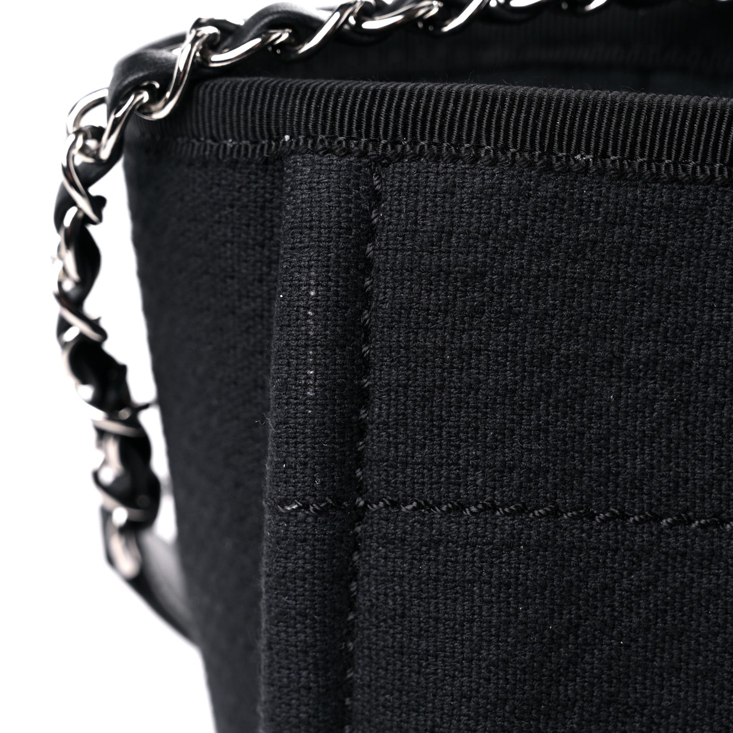 Mixed Fibers Small Deauville Tote Black