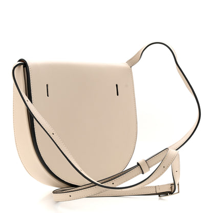 Loewe Buffed Calfskin Logo Embossed Small Heel Pouch Light Oat Tan 3 of 12