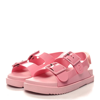 Gucci Rubber Mini Double G Womens Isla Dad Sandals 36 Wild Rose 4 of 7