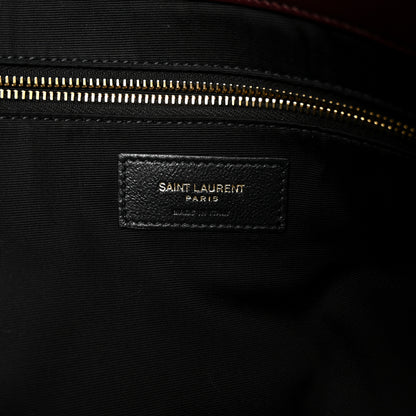Saint Laurent Lambskin Quilted Maxi Icare Shopping Tote  Rouge Cabernet 7 of 11