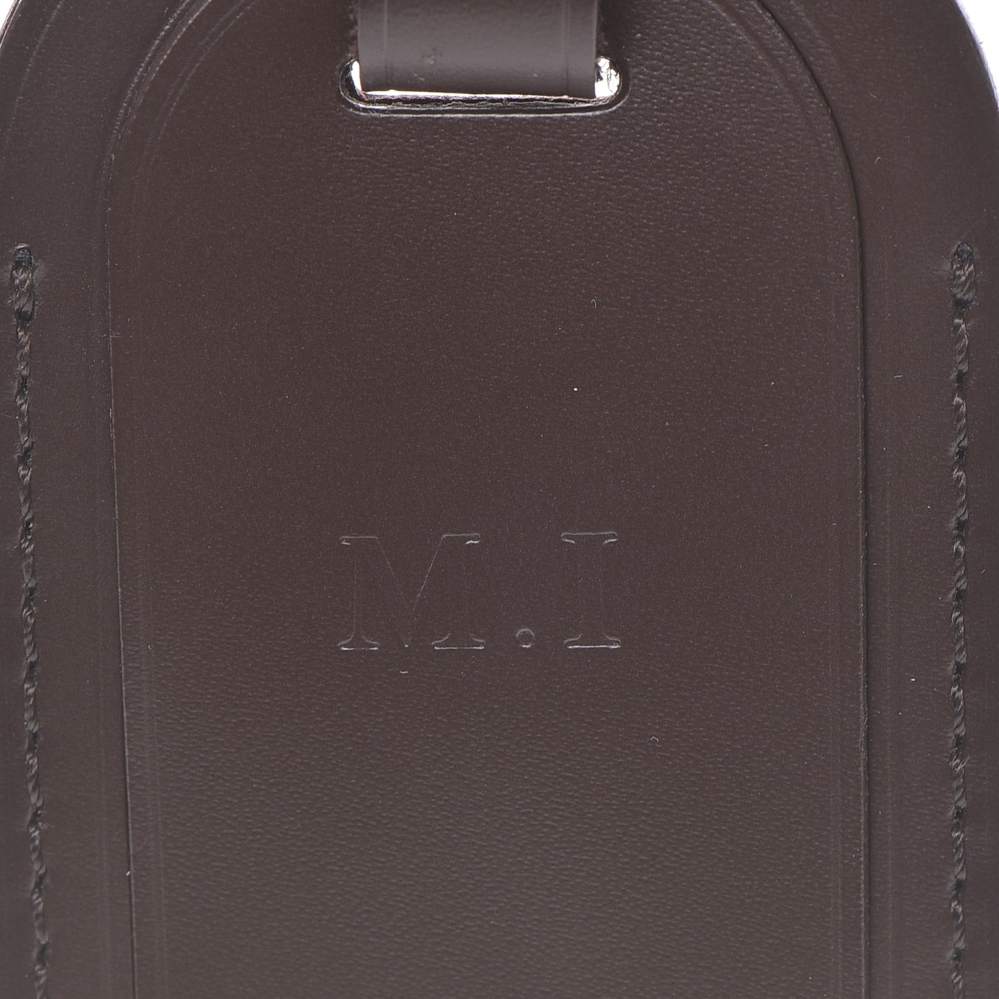 Calfskin Luggage Tag Ebene