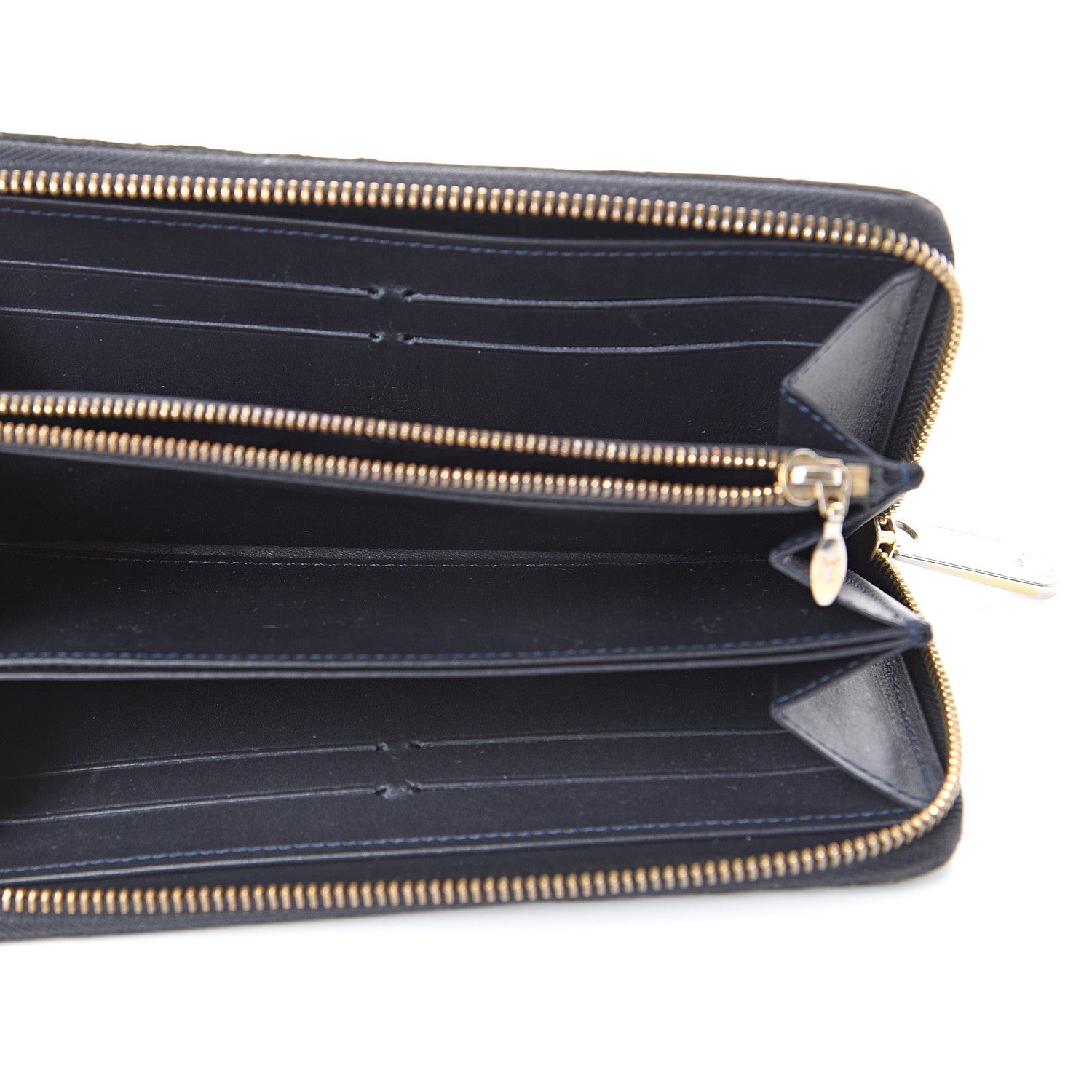 Louis Vuitton Vernis Zippy Wallet Blue Infini 4 of 16
