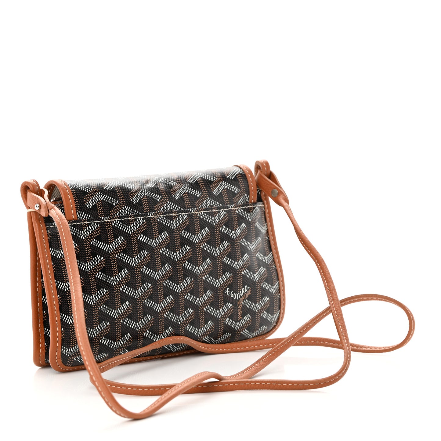 Goyardine Plumet Wallet Clutch Black Gold