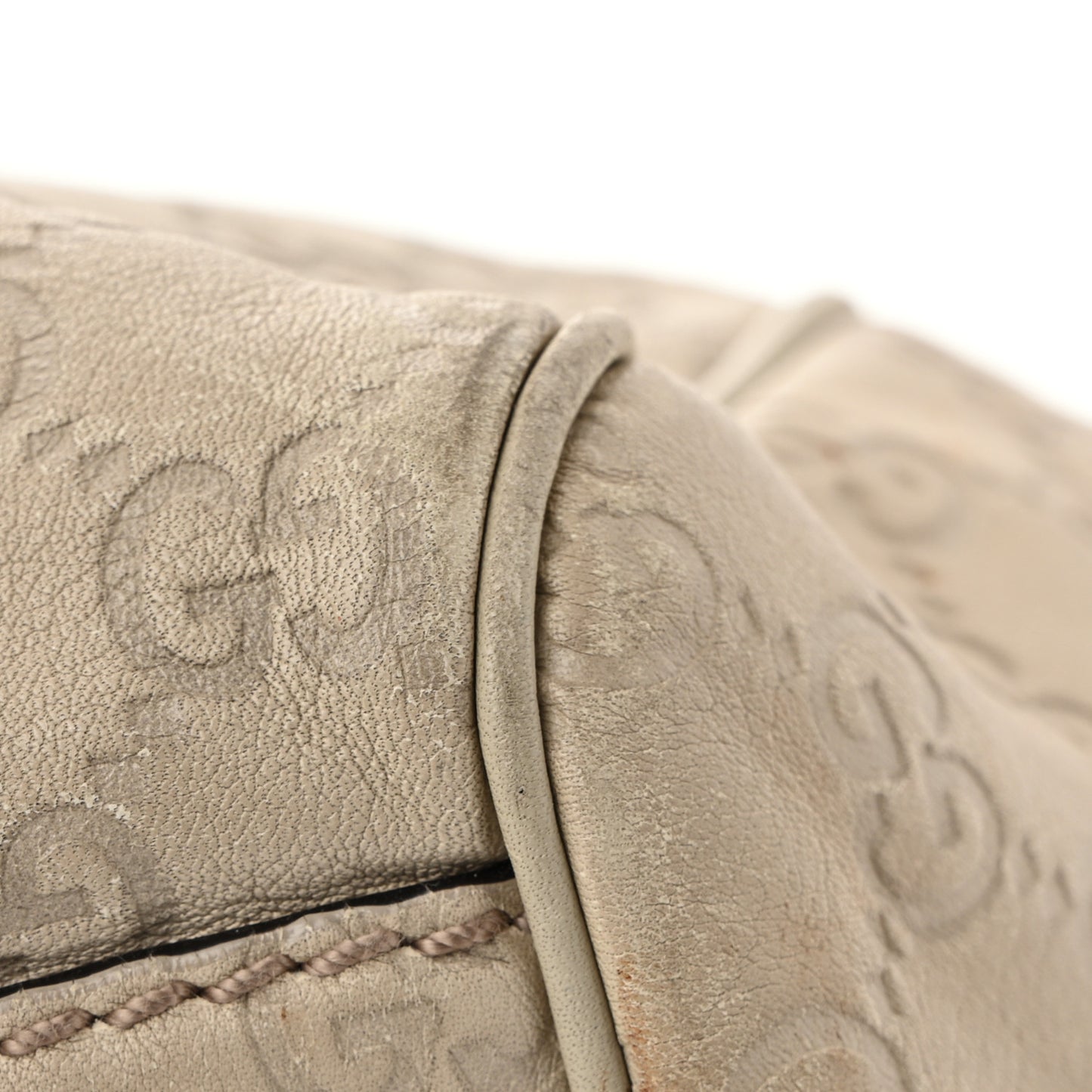 Guccissima Medium Sukey Tote Mystic White