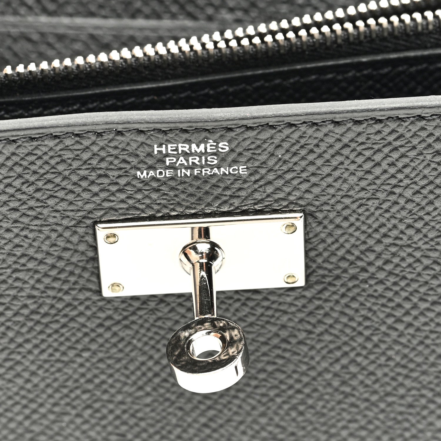 Hermes Epsom Kelly Longue Wallet Black 6 of 7