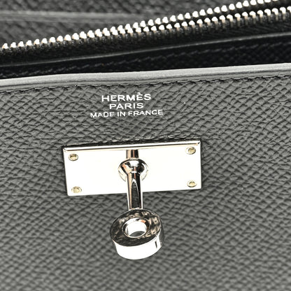 Hermes Epsom Kelly Longue Wallet Black 6 of 7
