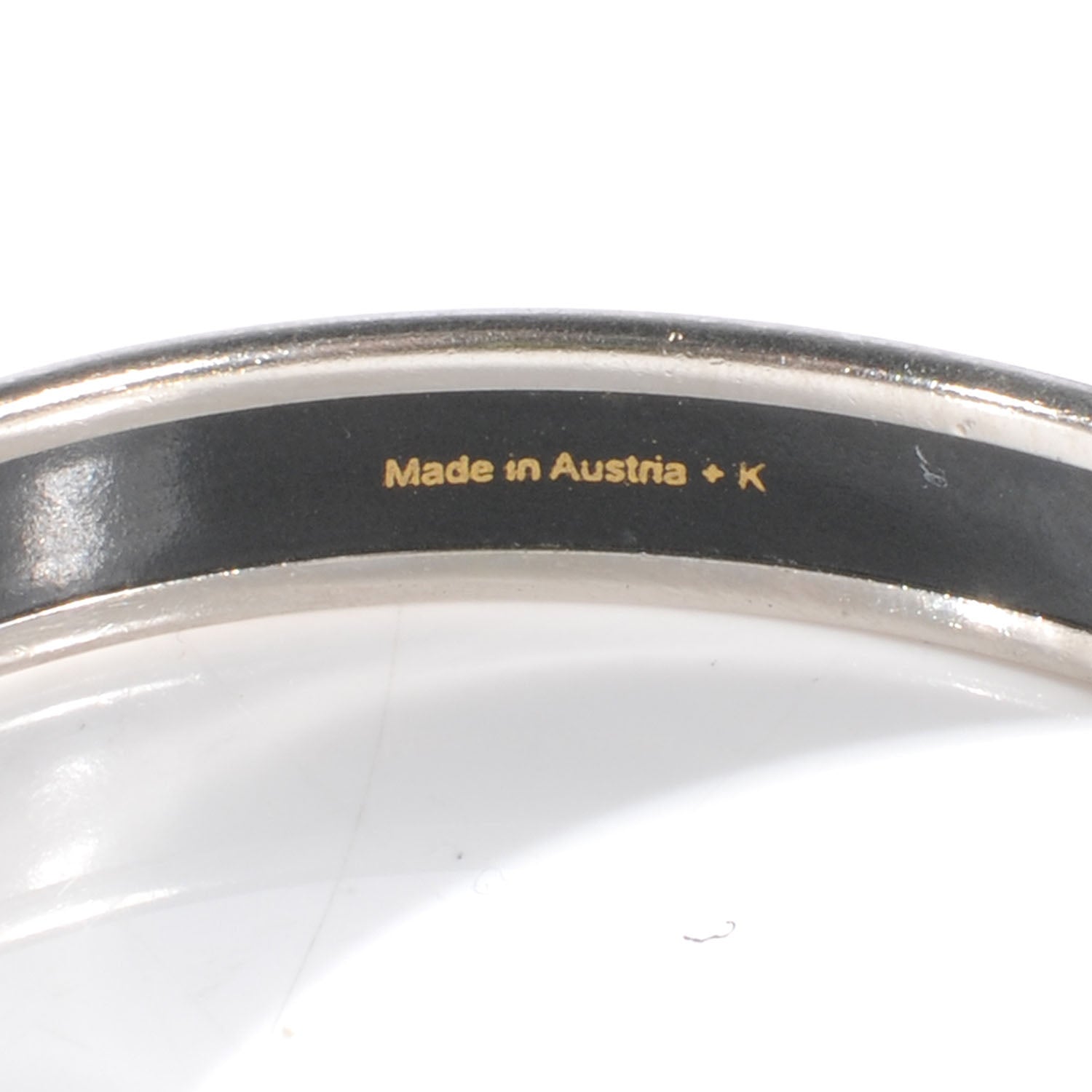 Hermes Enamel Printed Narrow Stamps Bracelet 65 5 of 5