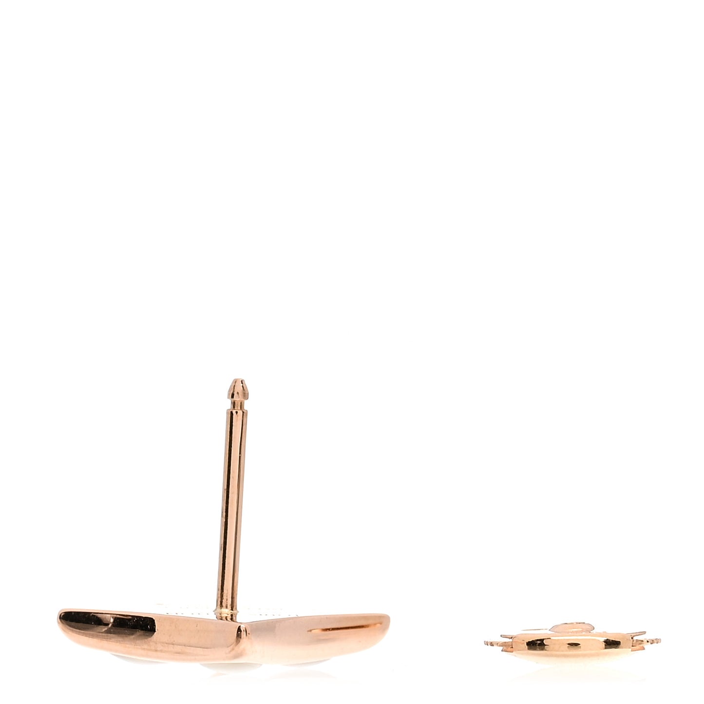18K Pink Gold Mother of Pearl Color Blossom Star Stud Earring