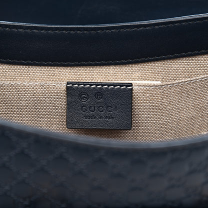 Gucci Soft Microguccissima Medium Emily Chain Shoulder Bag Blue 6 of 11