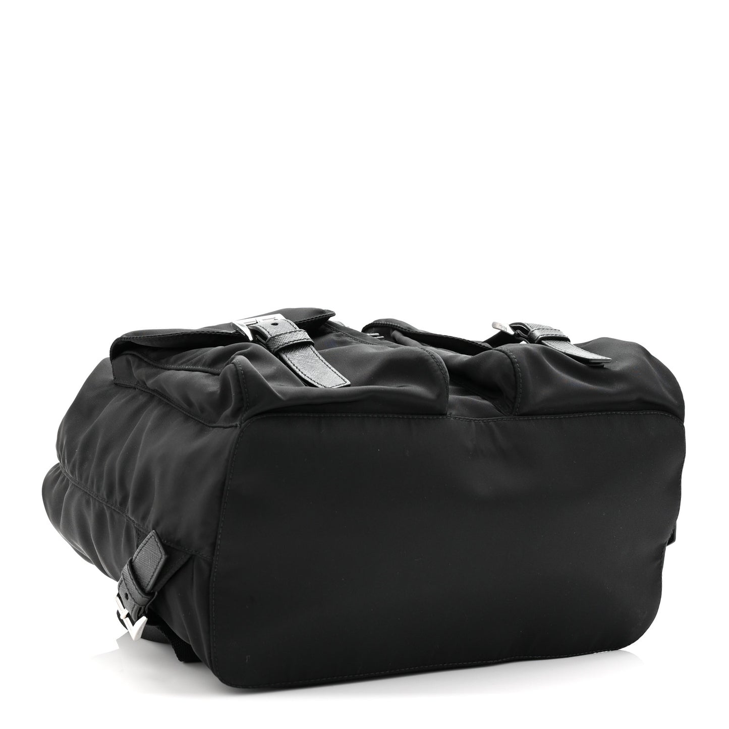 Tessuto Nylon Saffiano Medium Backpack Black