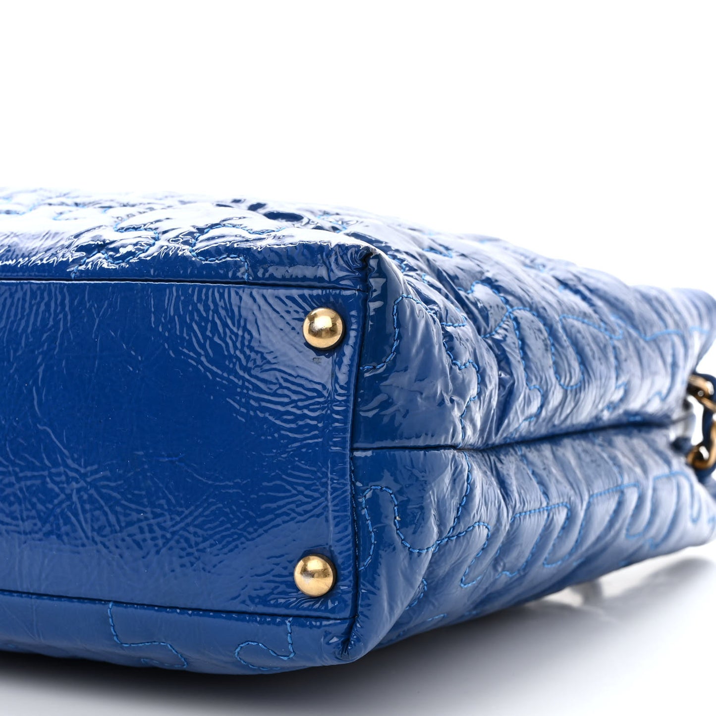 Patent Puzzle Tote Electric Blue