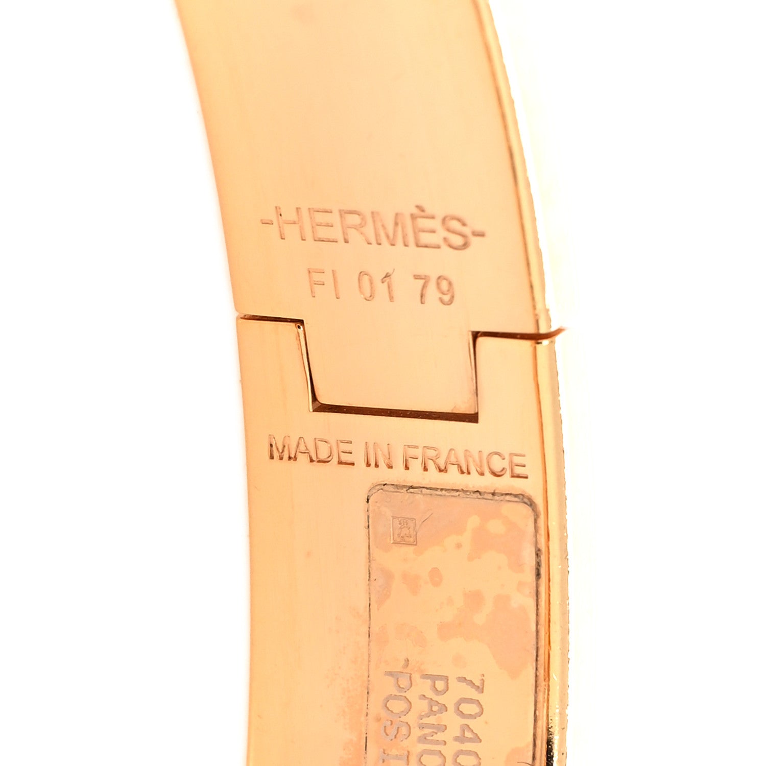 Hermes Enamel Printed Panoplie Equestre Narrow Clic Clac H Bracelet GM Positif Negatif 5 of 5