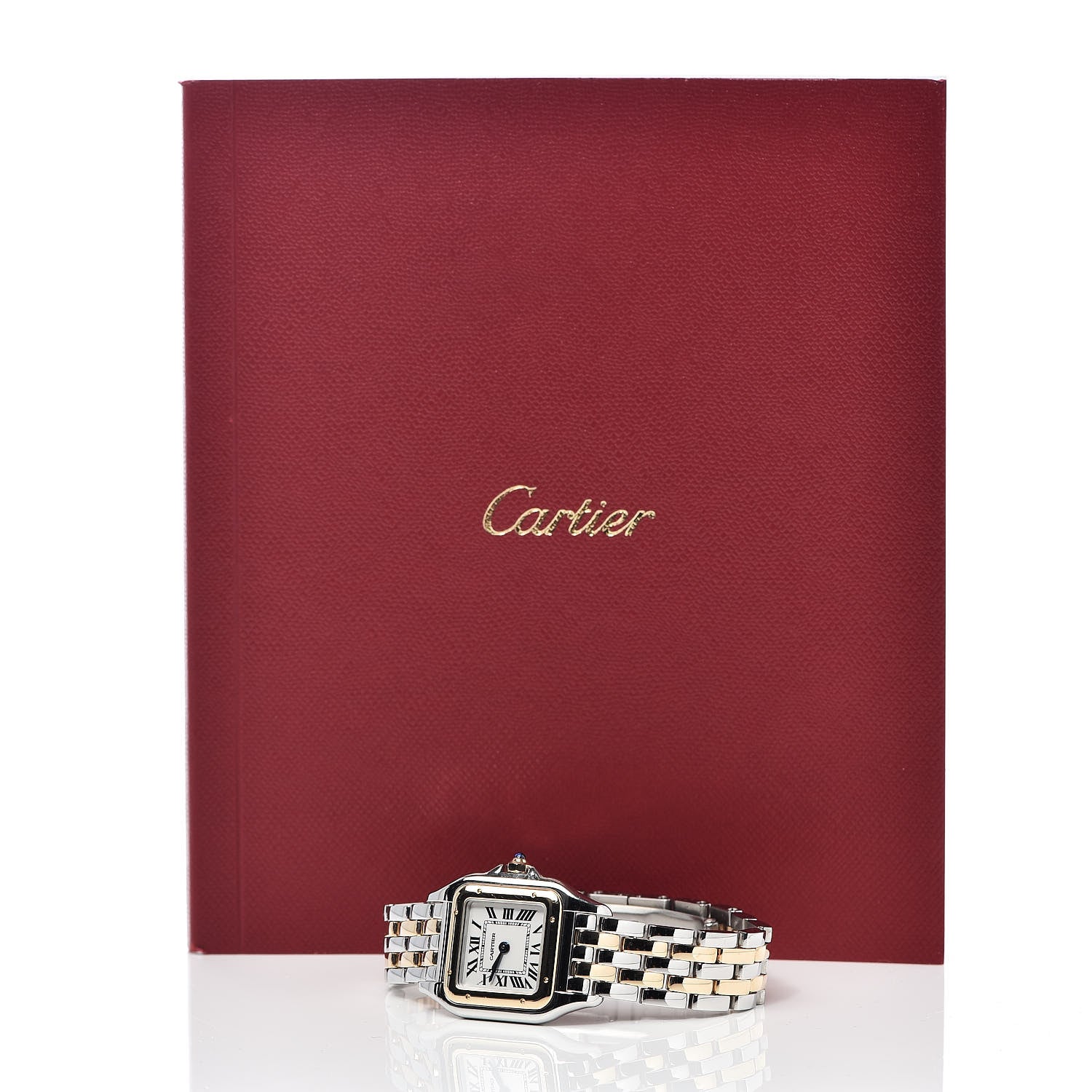 Cartier Stainless Steel 18K Yellow Gold 22mm Panthere Quartz Watch 8 of 8