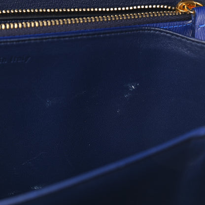 Celine Liege Calfskin Medium Classic Box Flap Bag Indigo 11 of 12