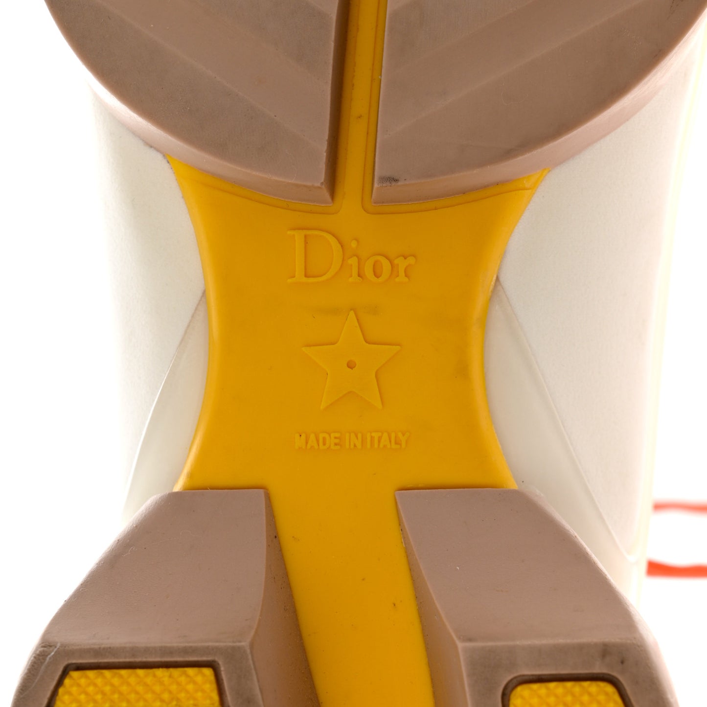 Neoprene Rubber Womens D-Connect Sneakers 40 White Beige