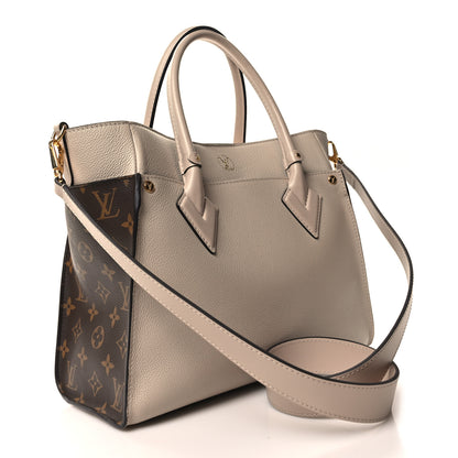 Louis Vuitton Calfskin Monogram On My Side Greige 3 of 9