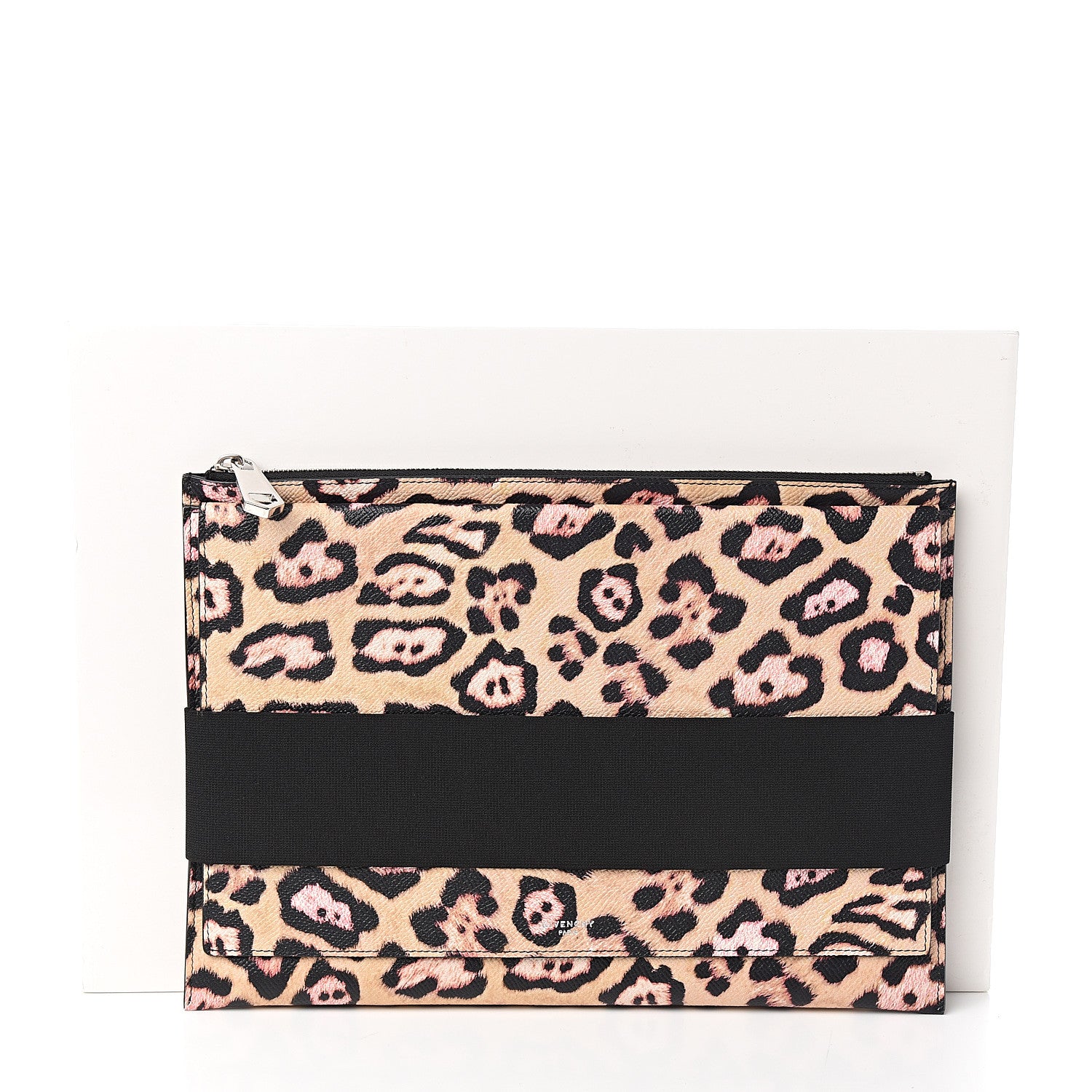 Givenchy Coated Canvas Jaguar Print Large Pouch 7 of 7