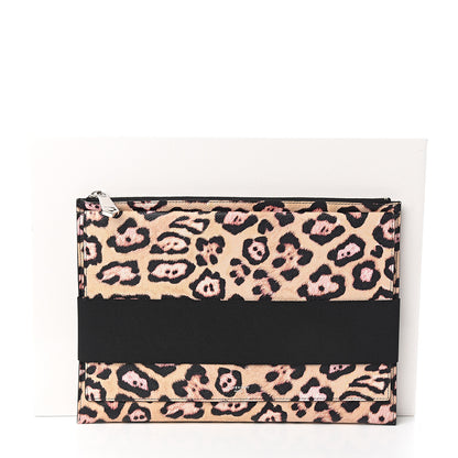 Givenchy Coated Canvas Jaguar Print Large Pouch 7 of 7