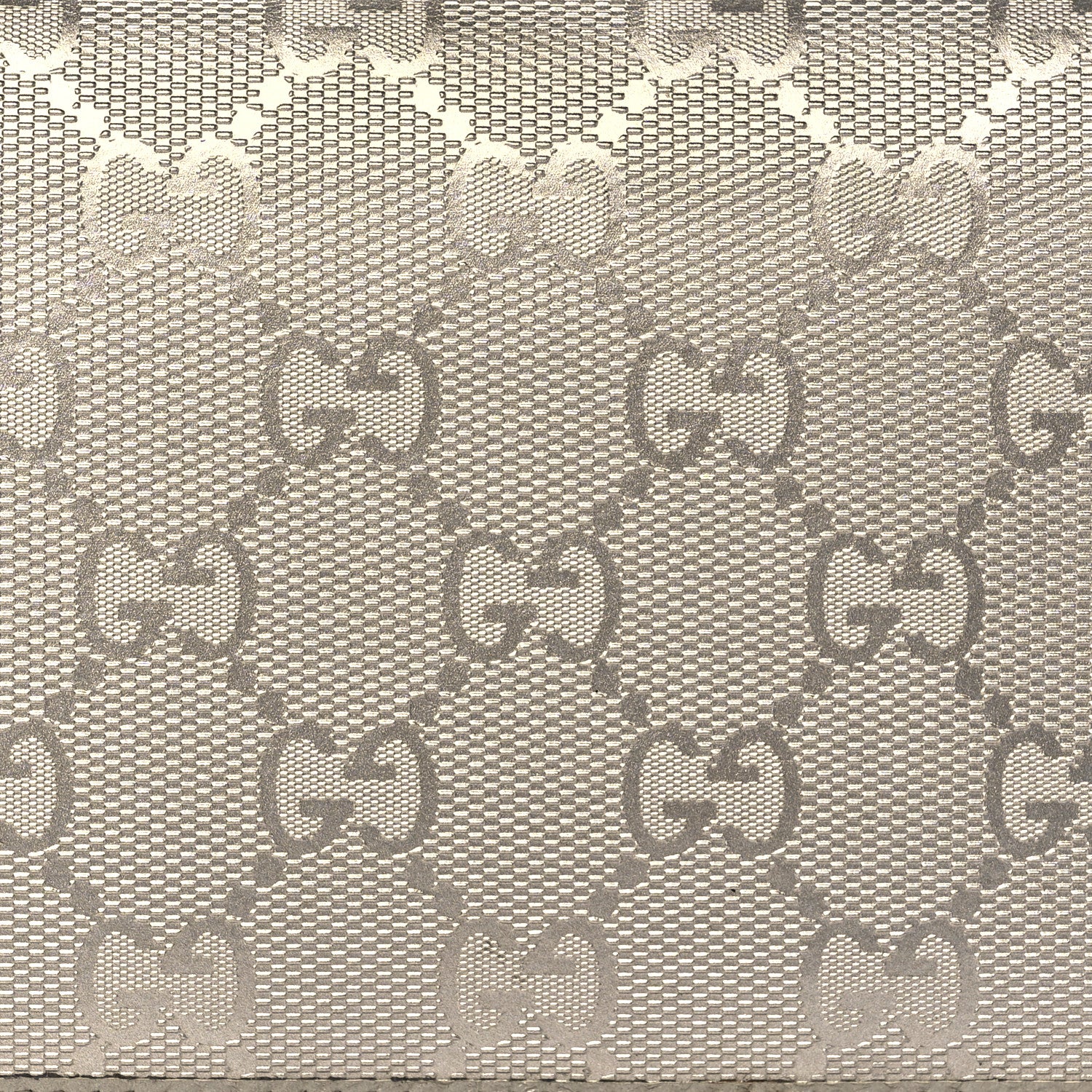 Gucci Imprime Monogram GG Pierce Continental Wallet Silver 7 of 7