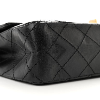 Chanel Aged Calfskin Quilted 50th Anniversary 2.55 Reissue 226 Flap Black 9 of 13