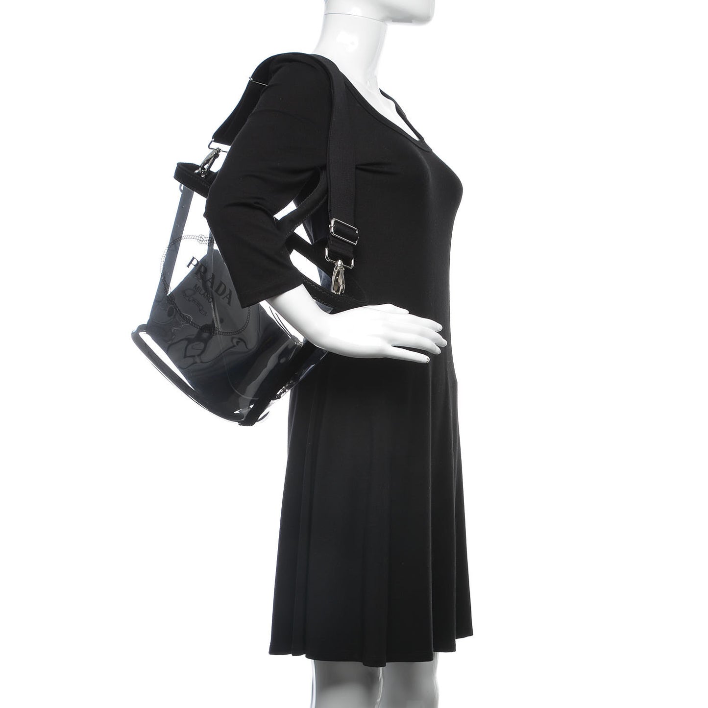 Plexiglass Canapa Small Shopper Tote Black