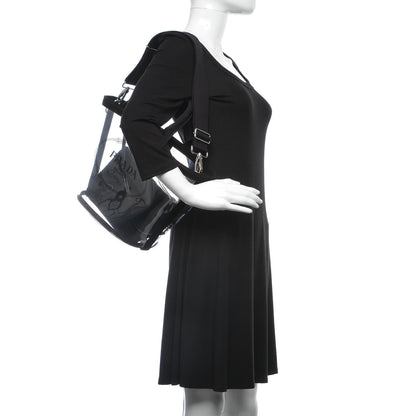 Prada Plexiglass Canapa Small Shopper Tote Black 3 of 10