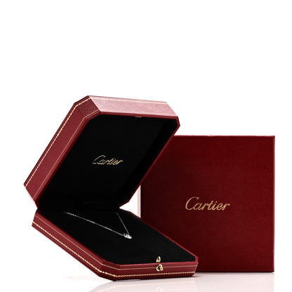 Cartier 18K White Gold Diamond .25ct D'Amour Pave Necklace 6 of 6