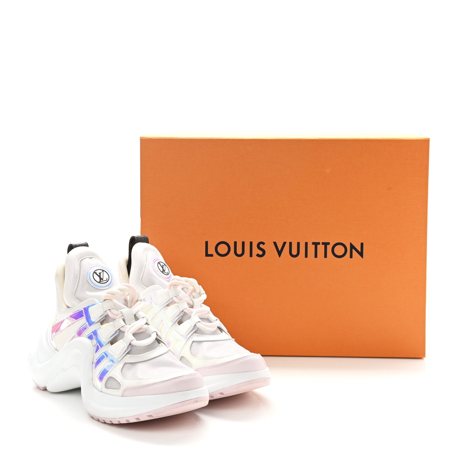 Louis Vuitton Calfskin Nylon LV Archlight Sneakers 37 Rose Clair Pink 12 of 12