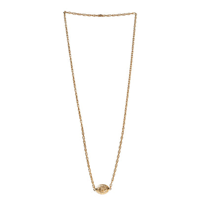Chanel CC Medallion Chain Necklace Gold 3 of 5