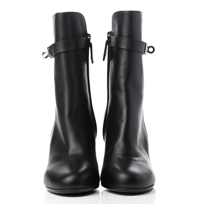 Hermes Calfskin Joueuse Ankle Boots 35 Black 2 of 7