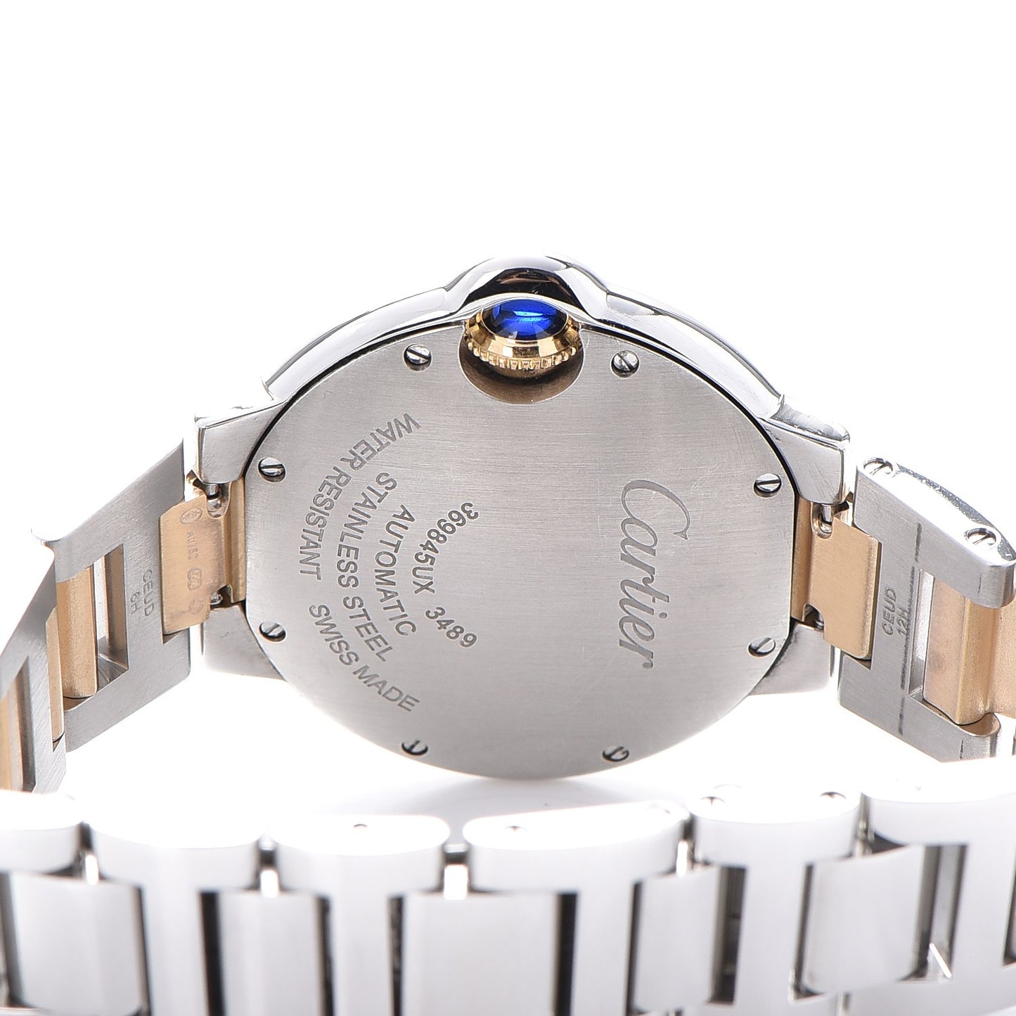 Stainless Steel 18K Yellow Gold 33mm Ballon Bleu De Automatic Watch
