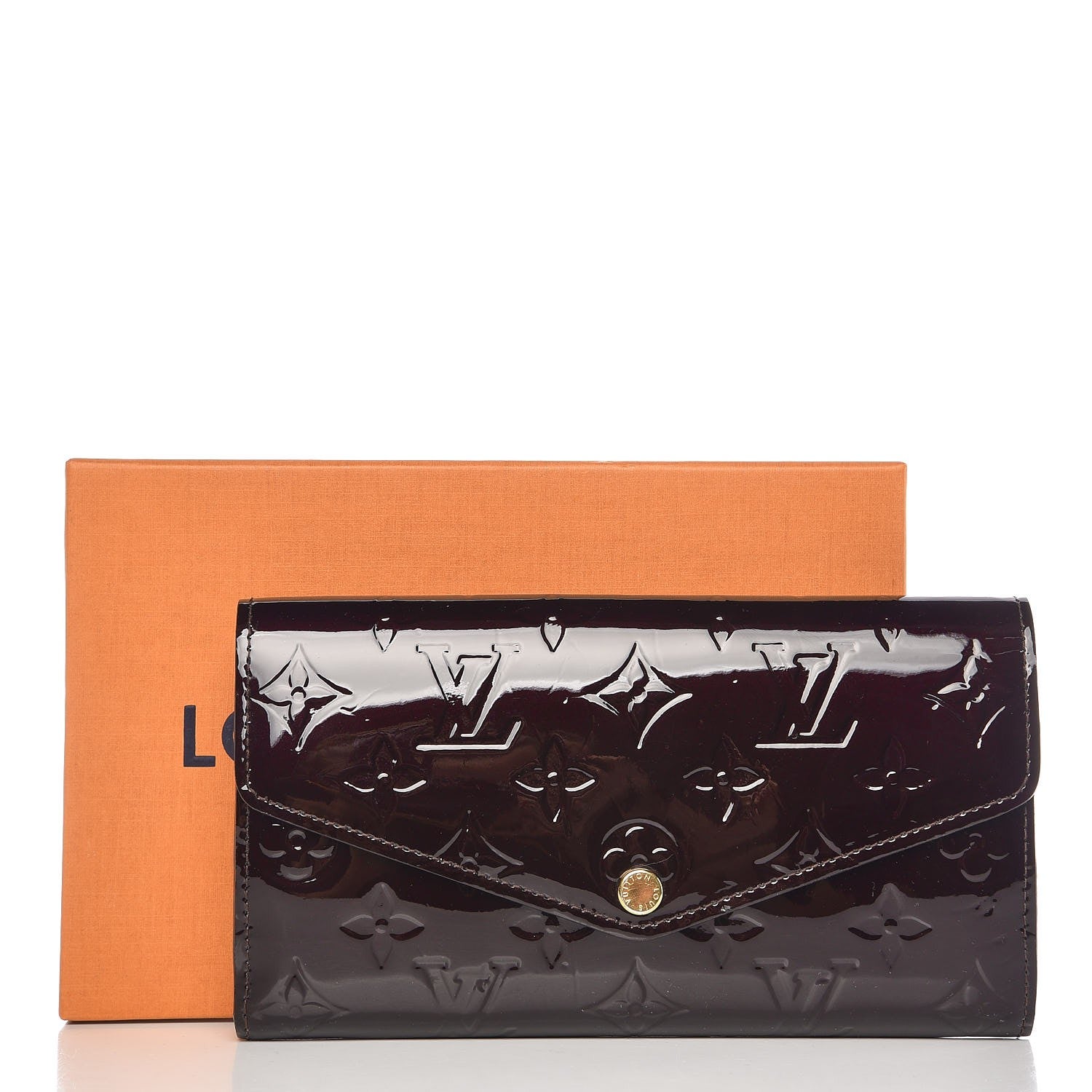 Louis Vuitton Vernis Sarah Wallet NM Amarante 8 of 8