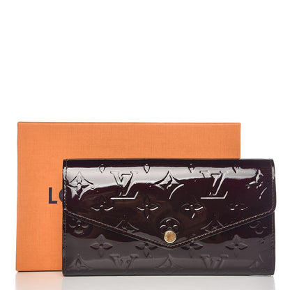 Louis Vuitton Vernis Sarah Wallet NM Amarante 8 of 8