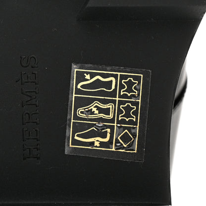 Hermes Glazed Calfskin Hoxton Oxford 37 Black 7 of 15
