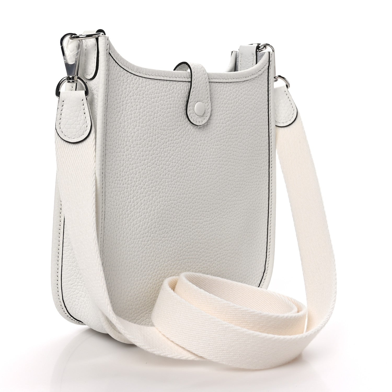 Hermes Taurillon Clemence Amazone Evelyne TPM New White 3 of 11