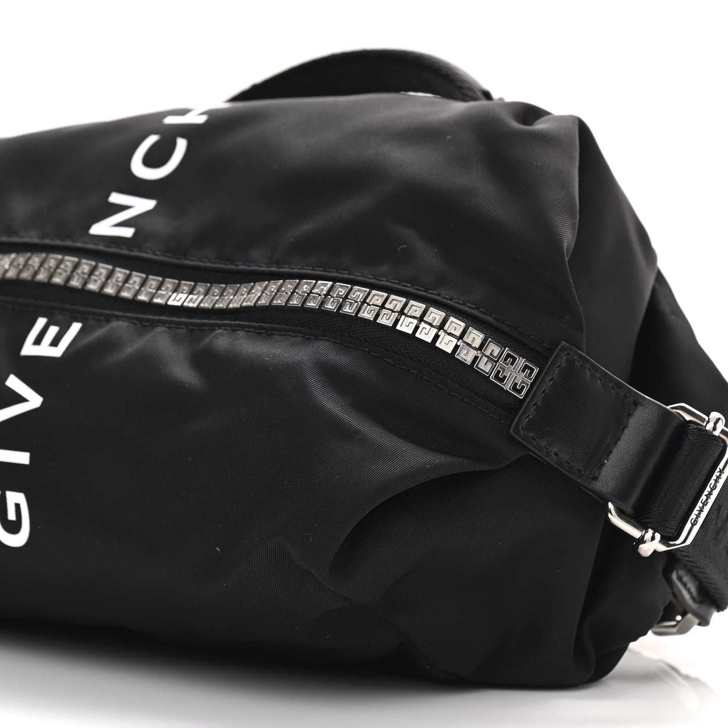Nylon G-Zip Bum Bag Black