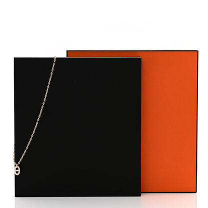 Hermes 18K Rose Gold Diamond PM New Farandole Pendant Necklace ST 6 of 6