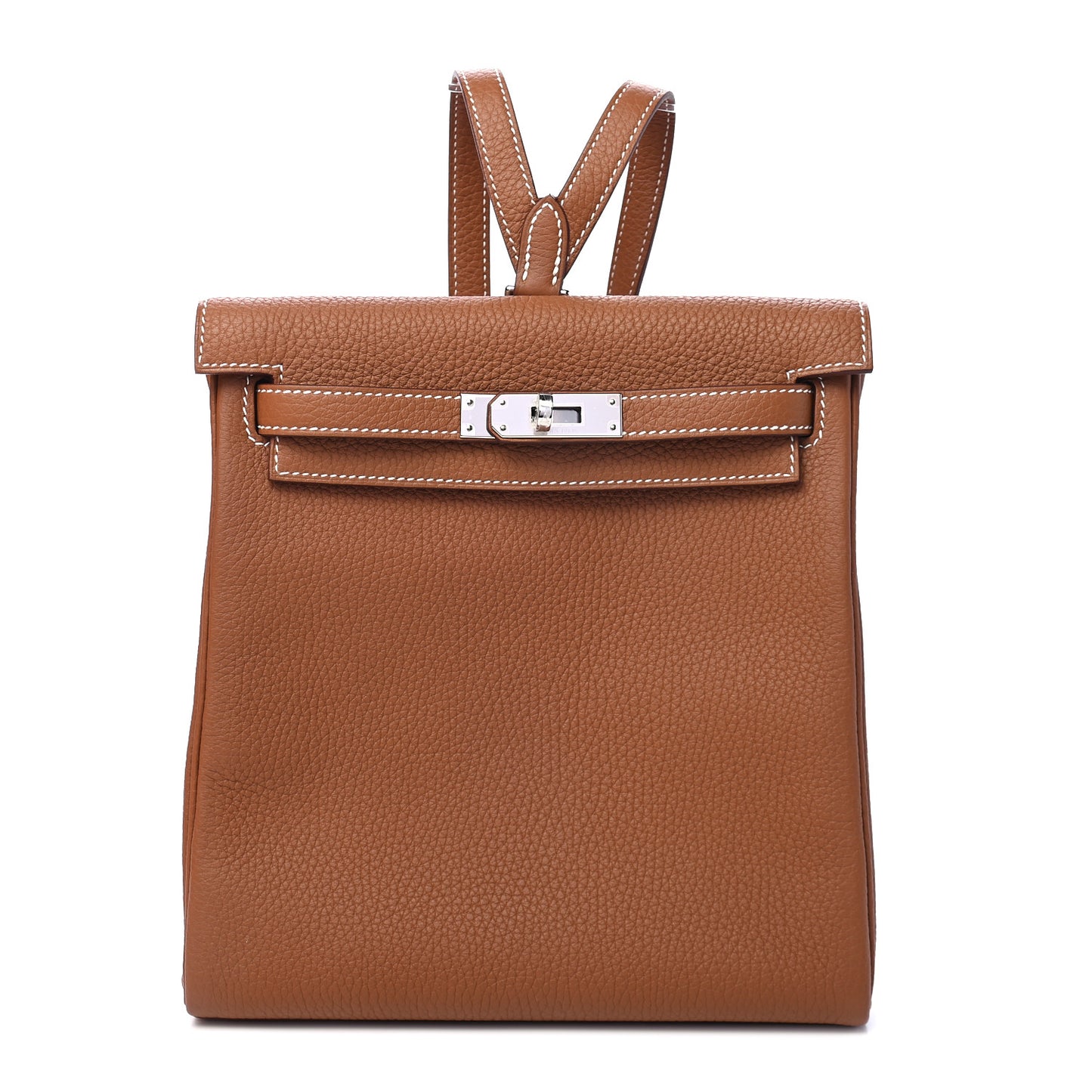 Taurillon Clemence Kelly Ado Backpack Gold
