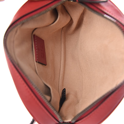 Gucci Calfskin Matelasse GG Marmont Belt Bag 85 34 Hibiscus Red 5 of 10