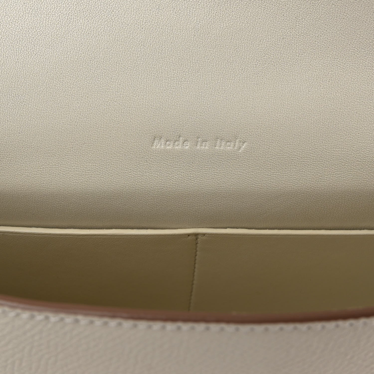 Celine Grained Calfskin Medium Trotteur White 7 of 10