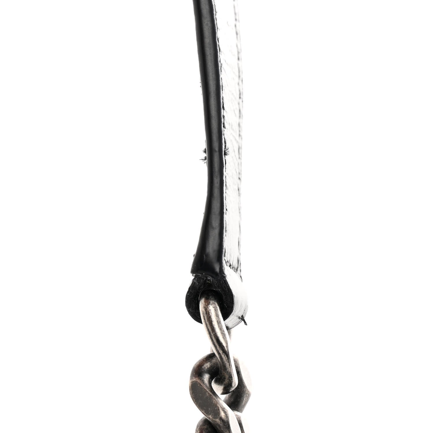 Saint Laurent Crinkled Calfskin Matelasse Monogram Medium Niki Chain Satchel Black 11 of 11