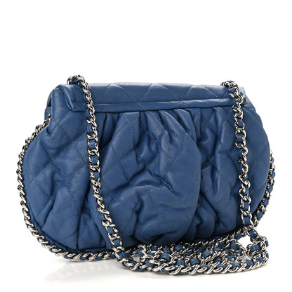 Chanel Washed Lambskin Chain Around Medium Messenger Blue 3 of 10