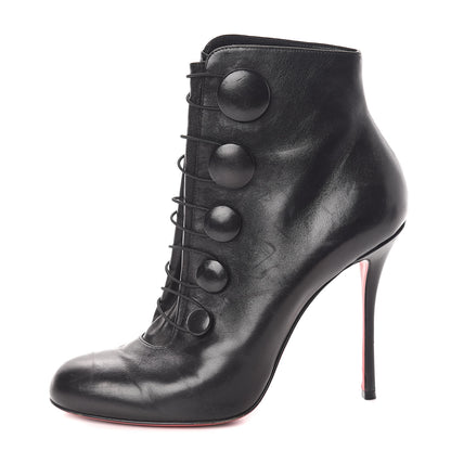 Christian Louboutin Shiny Nappa Booton 120 Ankle Boots 41 Black 1 of 7