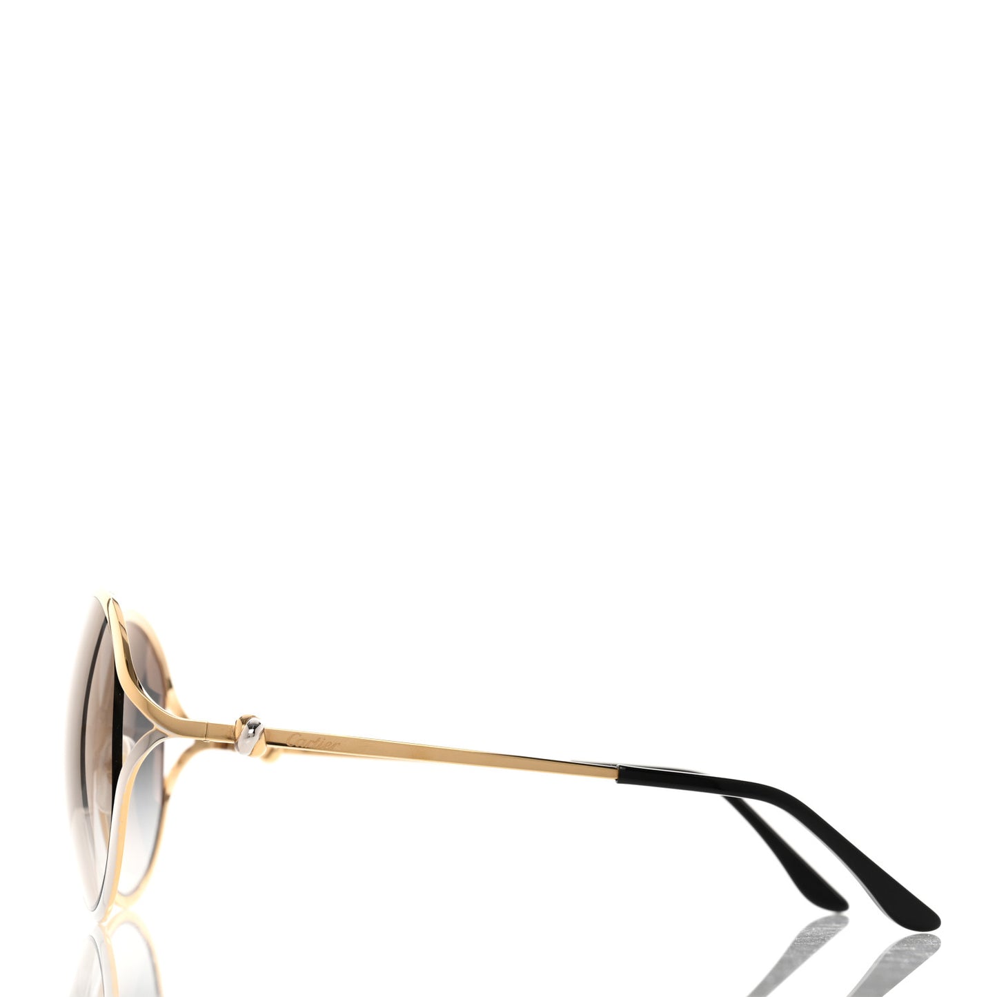 Metal Round Sunglasses CT0226S Gold Silver